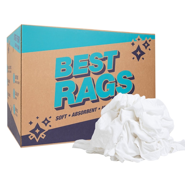 T-Shirt Cleaning Rags - Pre-Washed - 50 lb Box